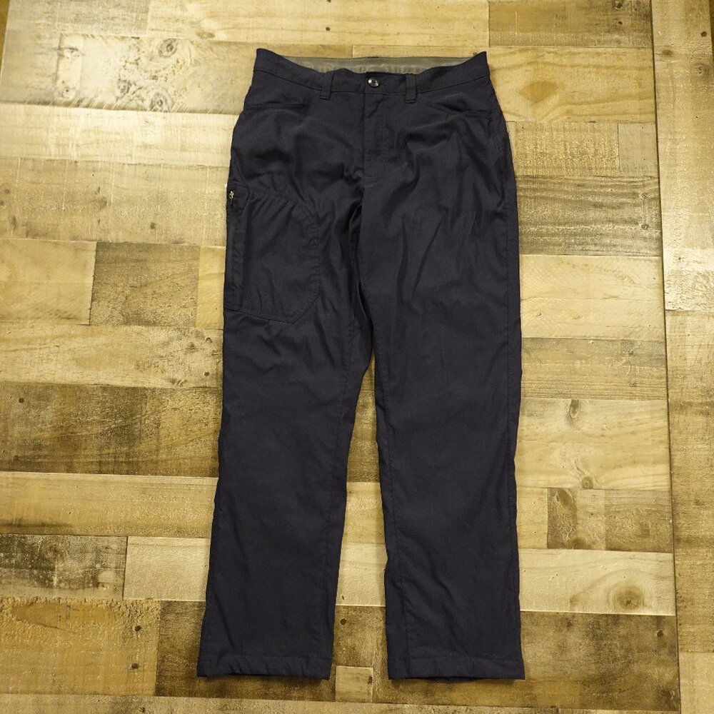 Eddie Bauer Fleece-Lined Tech Pants Men’s 32x30 Navy Winter Outdoor - Picture 1 of 14